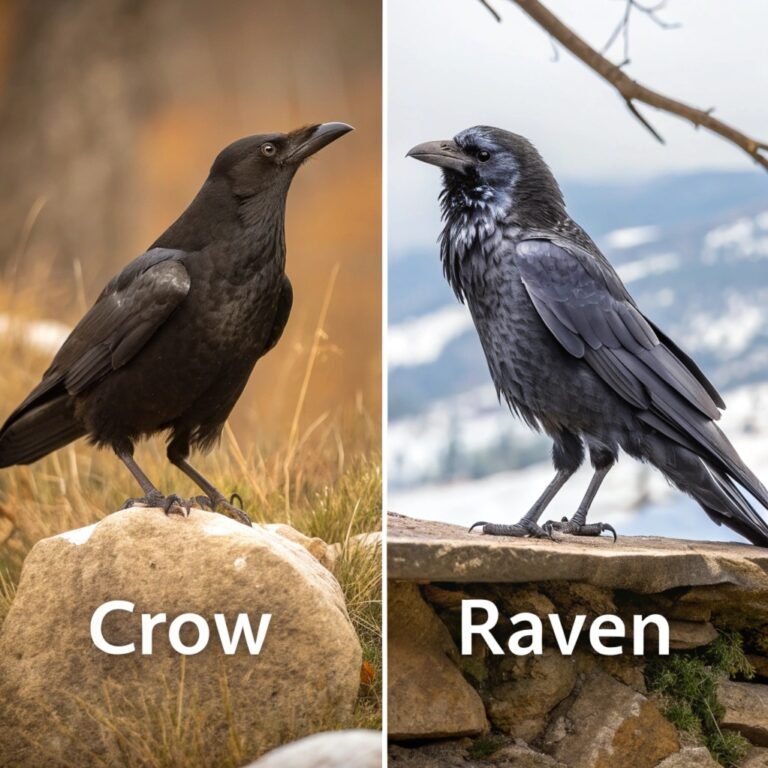 Crow vs Raven: Distinguishing Between These Two Highly Intelligent Corvid Species