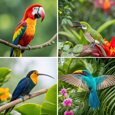 The Vibrant World of 10 Tropical Birds: Exotic Species and Their Habitats