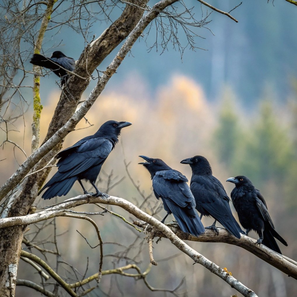 The Origins Behind the Term "Murder" for a Group of Crows: Mysterious and Fascinating History