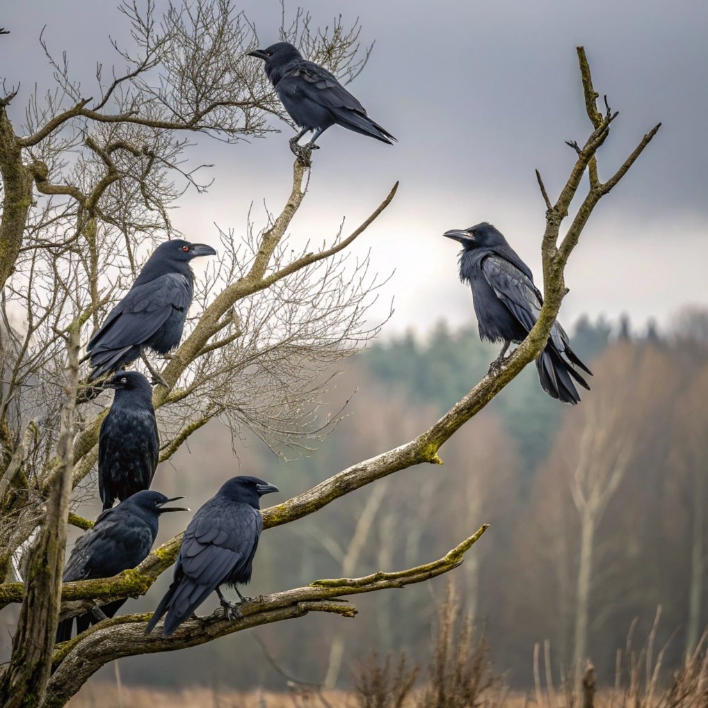 The Origins Behind the Term "Murder" for a Group of Crows: Mysterious and Fascinating History