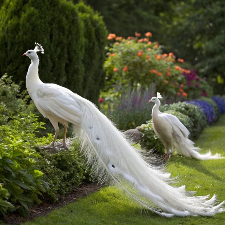 The Enigmatic White Peacock: Nature’s Rarest Avian Gem and Its Majestic Beauty