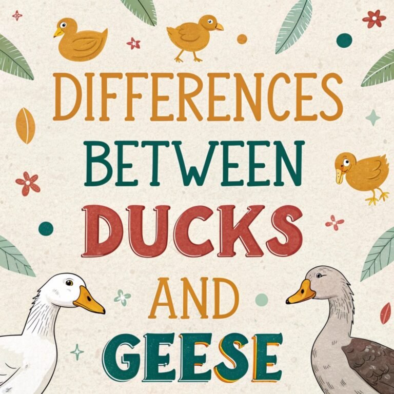 Differences Between Ducks and Geese: A Comprehensive Guide