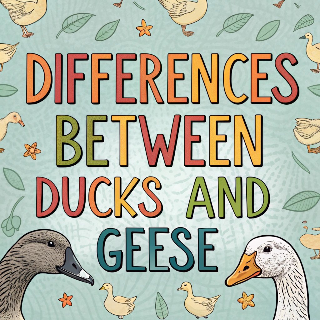 Differences Between Ducks and Geese: A Comprehensive Guide