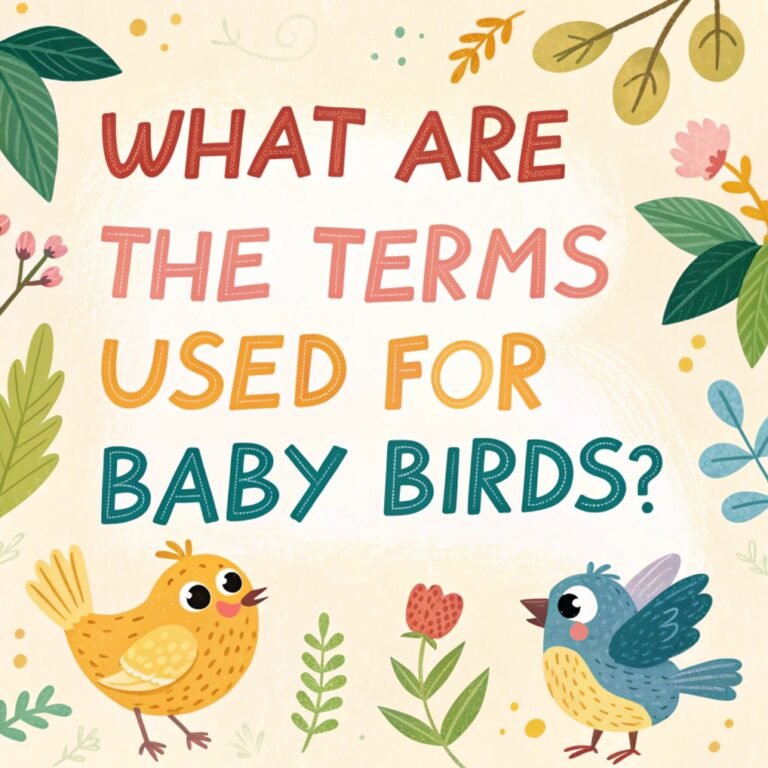 What Are the Terms Used for Baby Birds? – Fascinating World of Baby Birds