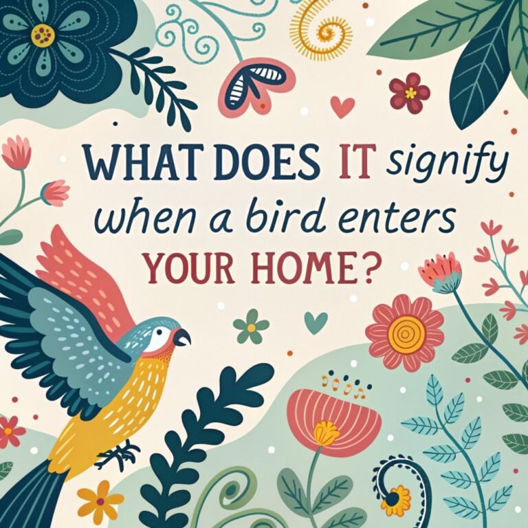 What Does It Signify When a Bird Enters Your Home? – Profound Hidden Symbolism