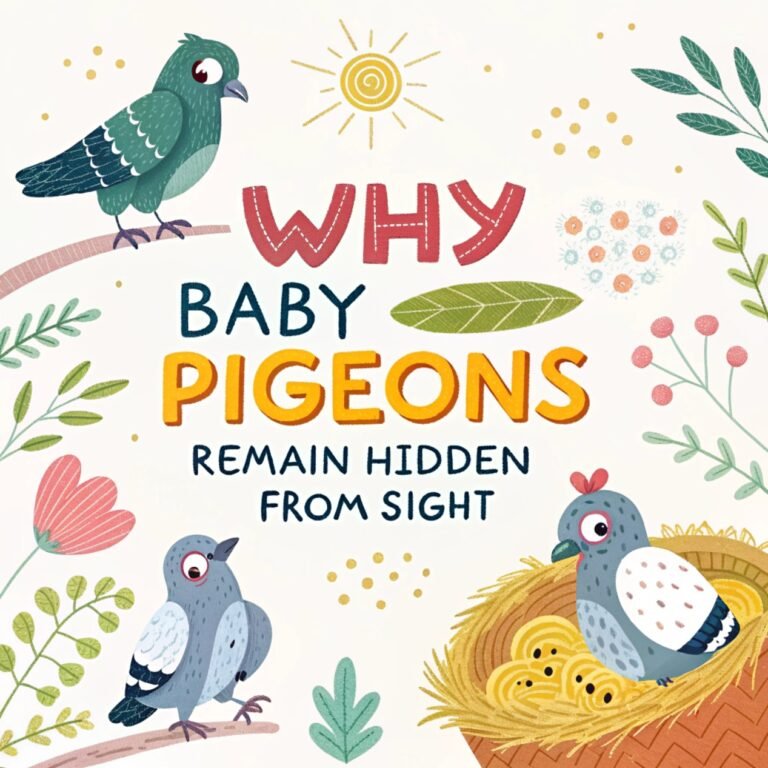 Why Baby Pigeons Remain Hidden from Sight – Exploring the Mysterious World of Squabs