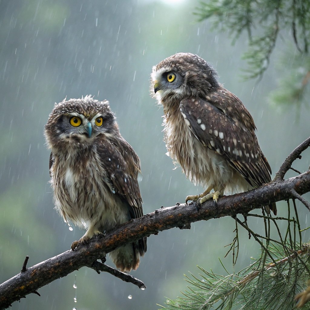 Wet Owls Symbolisms: Amazing Adaptations and Challenges of Owls in Rainy and Wet Conditions