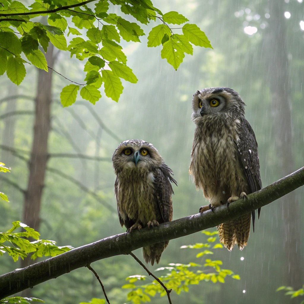 Wet Owls Symbolisms: Amazing Adaptations and Challenges of Owls in Rainy and Wet Conditions