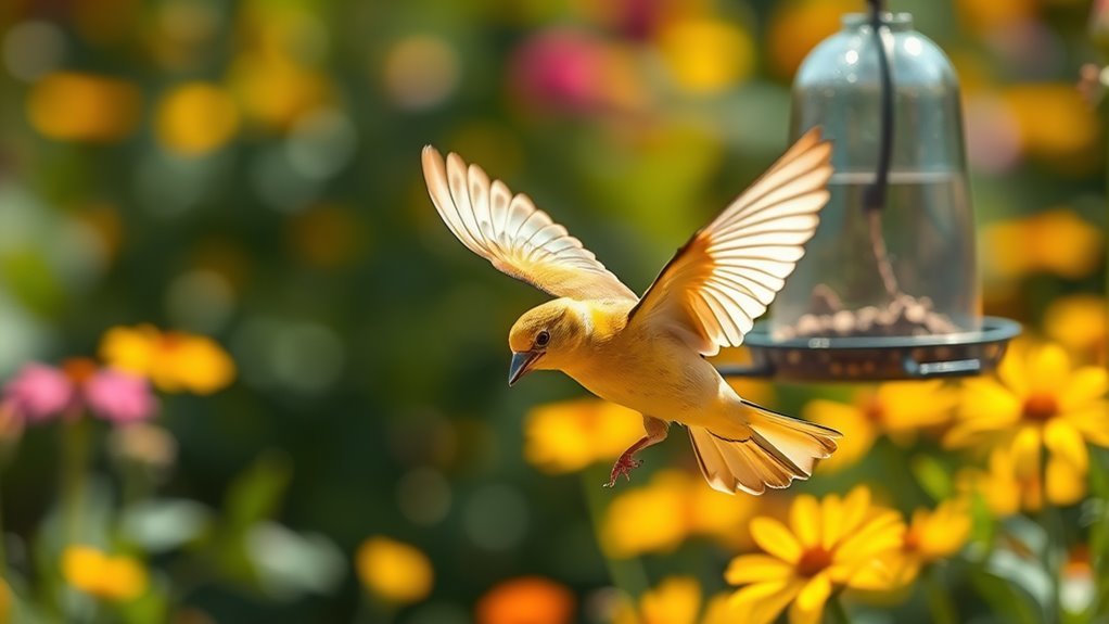 Fascinating Facts About Goldfinches 3 acrobats soaring through air