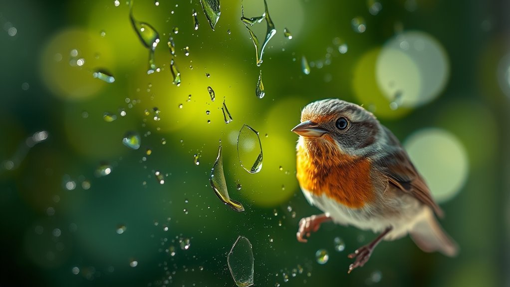 bird hitting window meanings