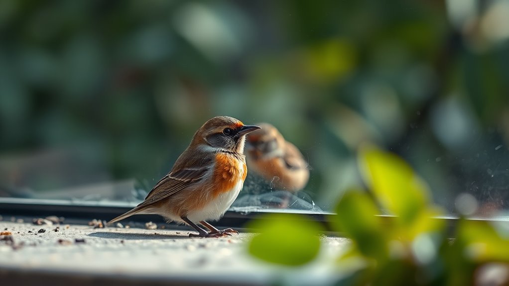 What Does It Mean When a Bird Hits a Window? 2 birds colliding with windows