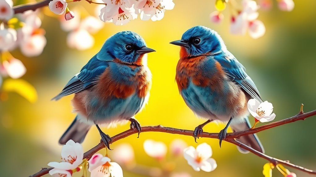 blue birds symbolize affection