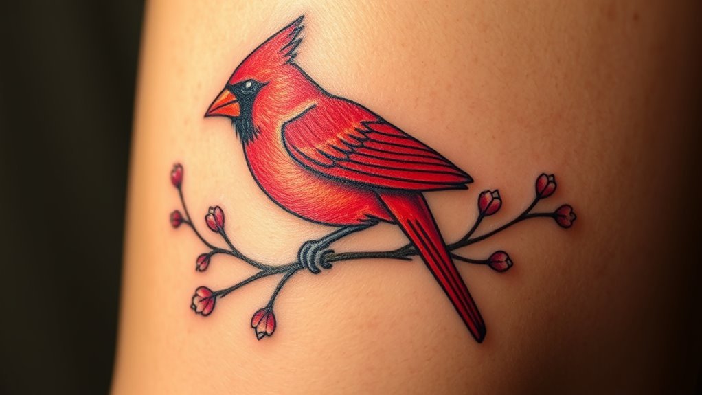 Cardinal Bird Tattoos: Their Significance and Meaning 4 cardinal delivering important news