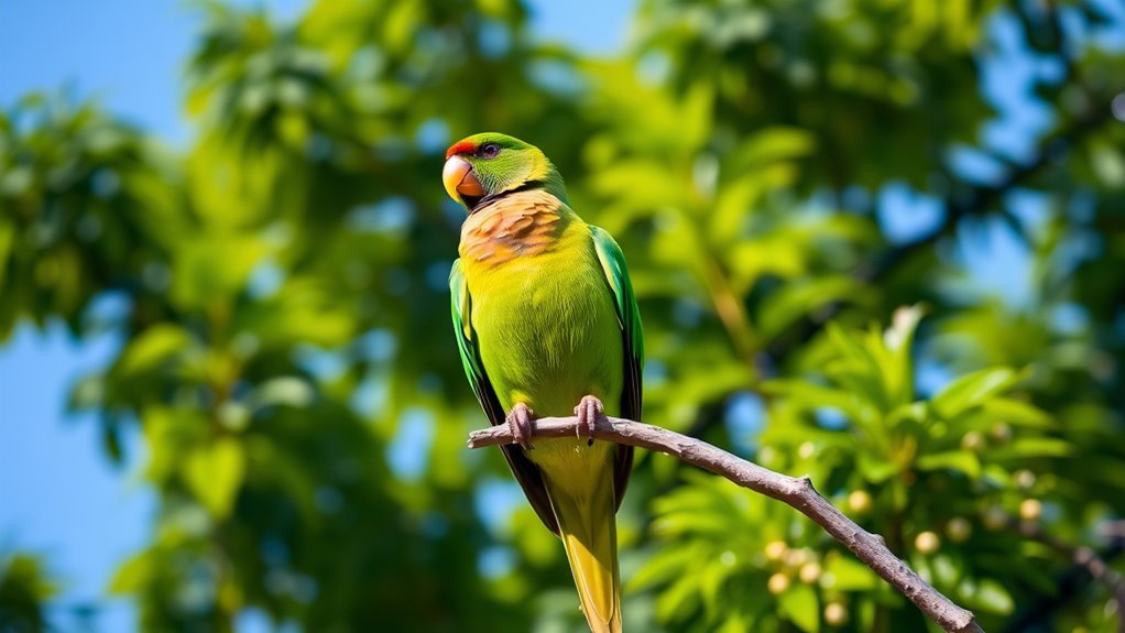 colorful and vocal parakeet