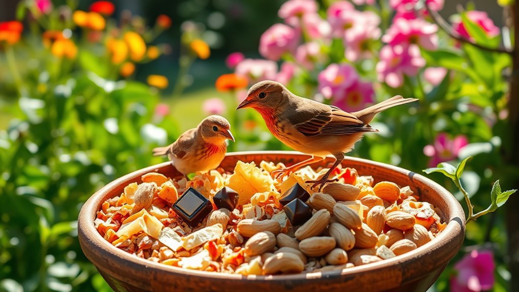 foods unsafe for birds
