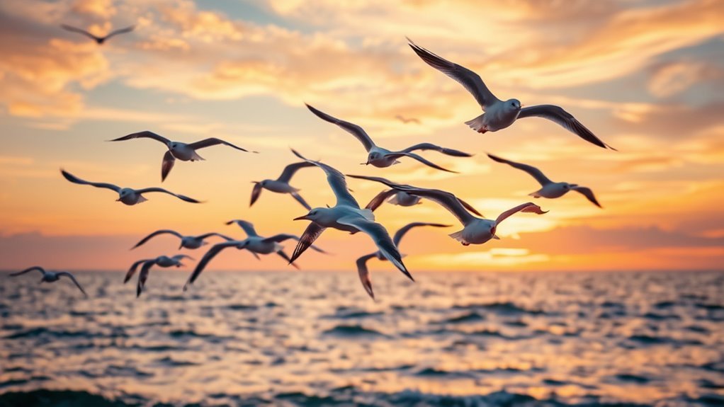 seagulls symbolize freedom and adaptability