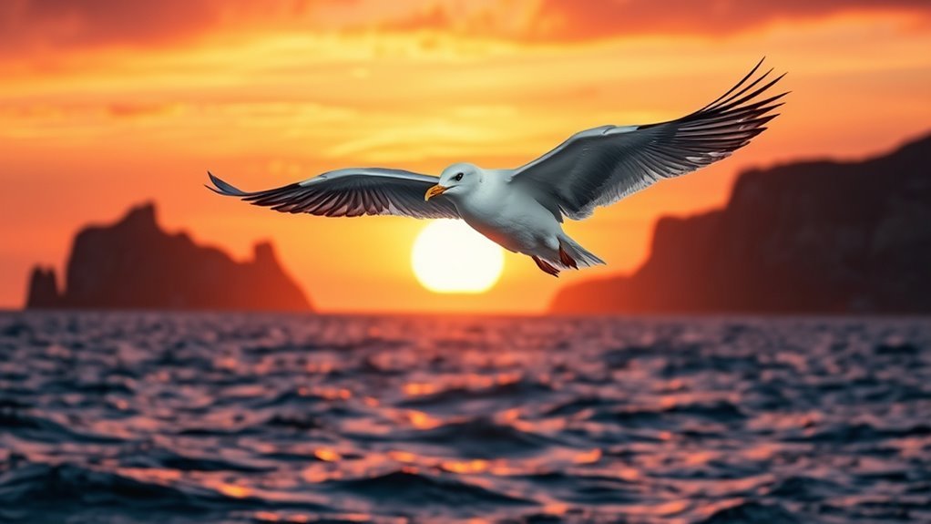 Seagull Birds: Their Symbolic Meaning Explained 4 seagulls symbolizing connection and guidance
