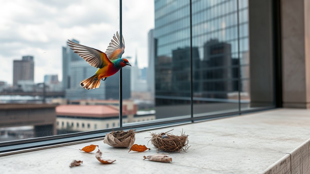 What Does It Mean When a Bird Hits a Window? 4 urban environments influence lifestyle