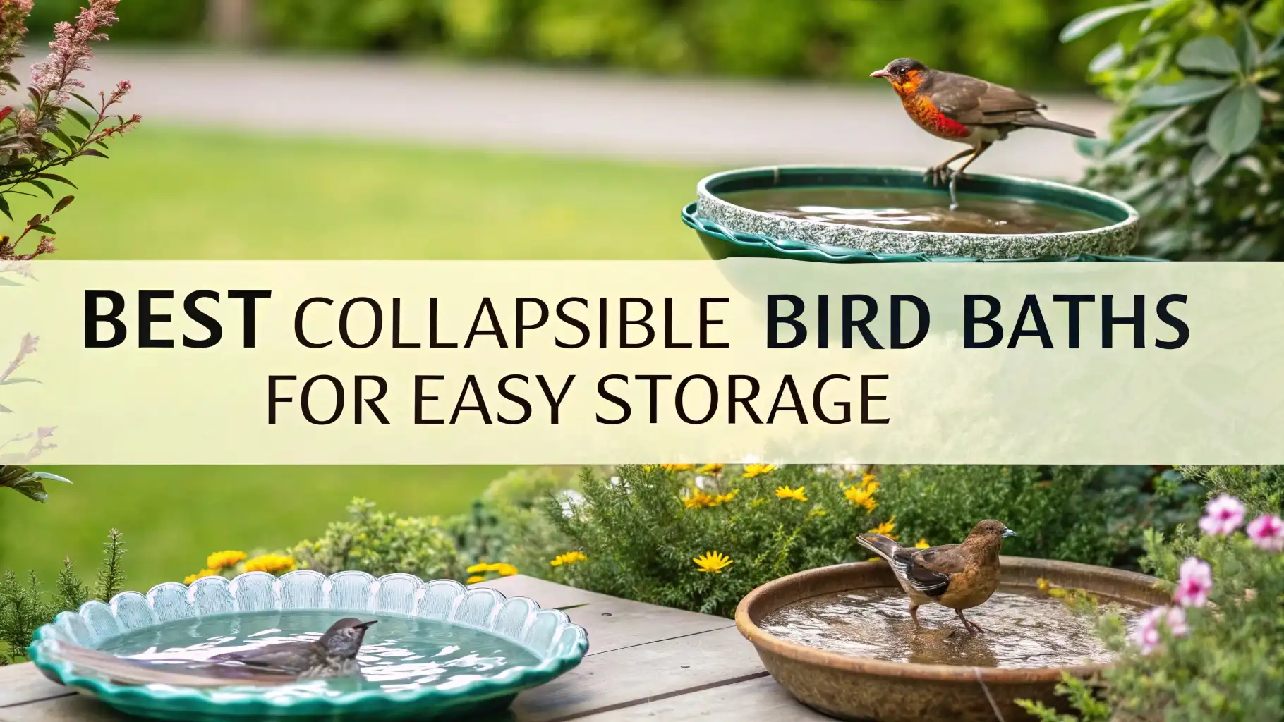 6 Best Collapsible Bird Baths for Easy Storage: Top Picks to Attract Birds