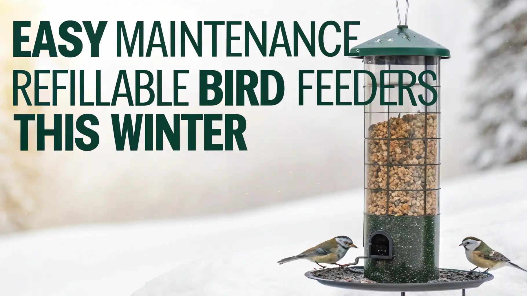 8 Easy Maintenance Refillable Bird Feeders This Winter