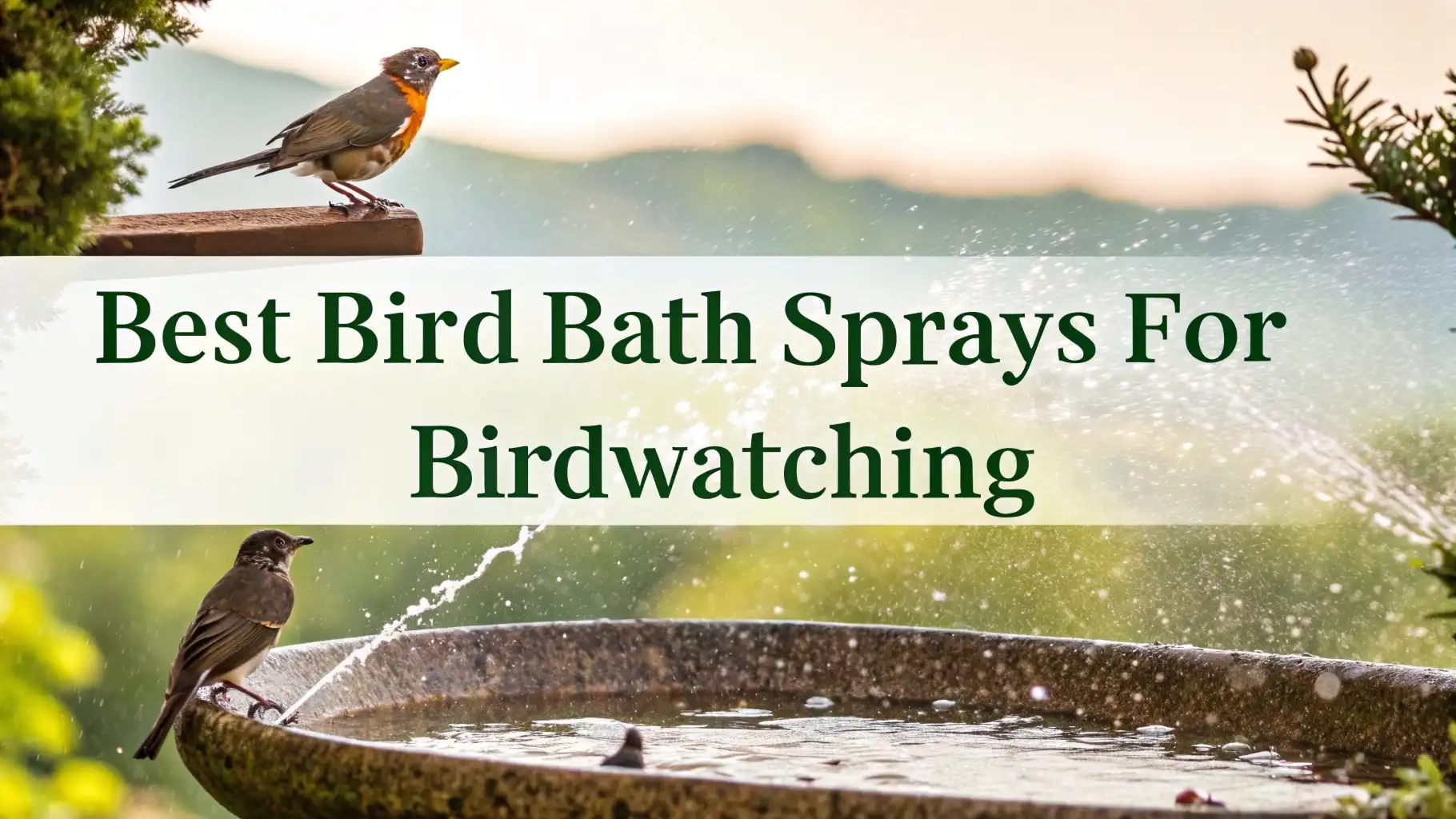 7 Best Bird Bath Sprays for Birdwatching in 2026