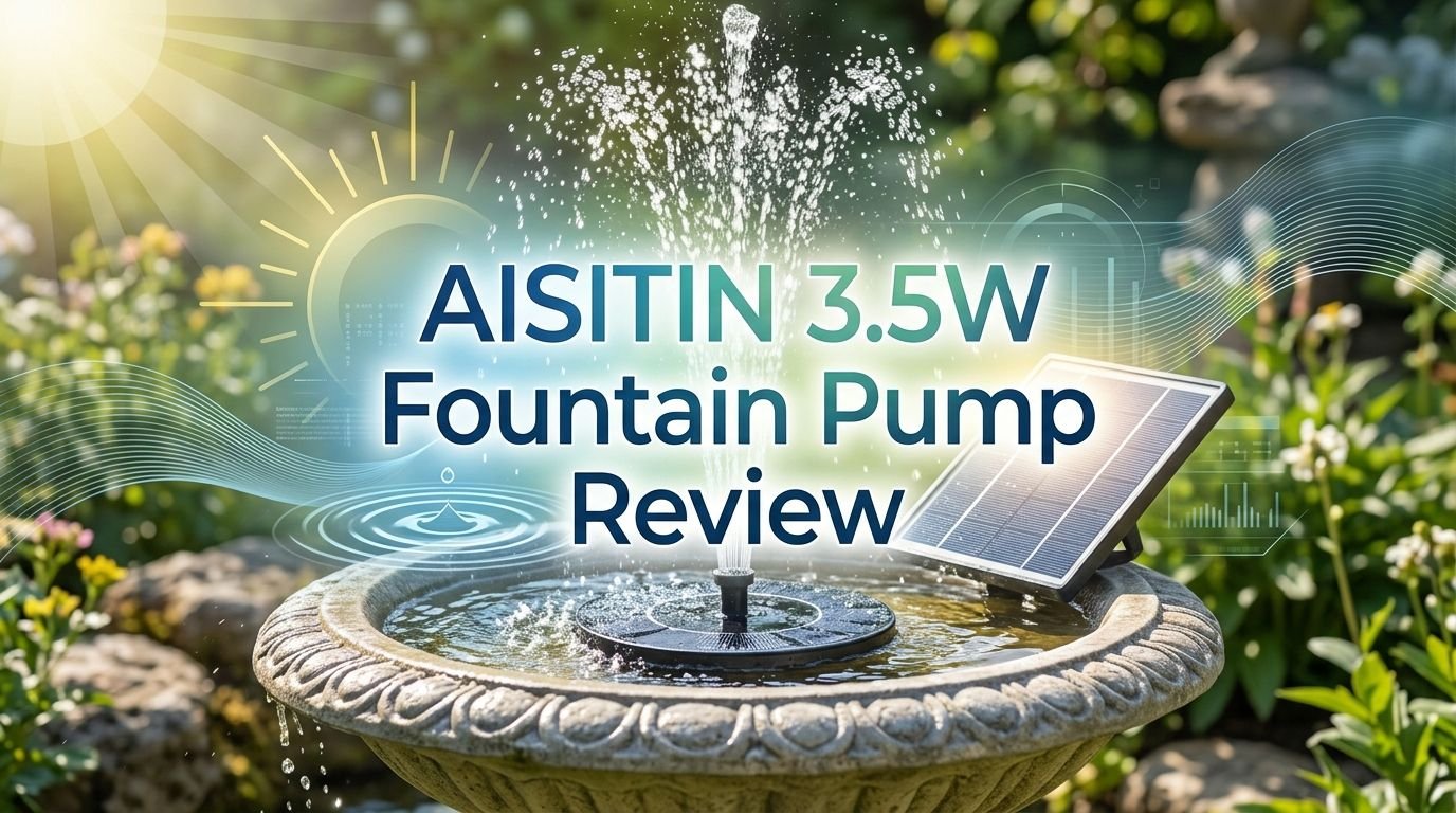 AISITIN 3.5W Solar Fountain Pump Review 2026: Worth It?