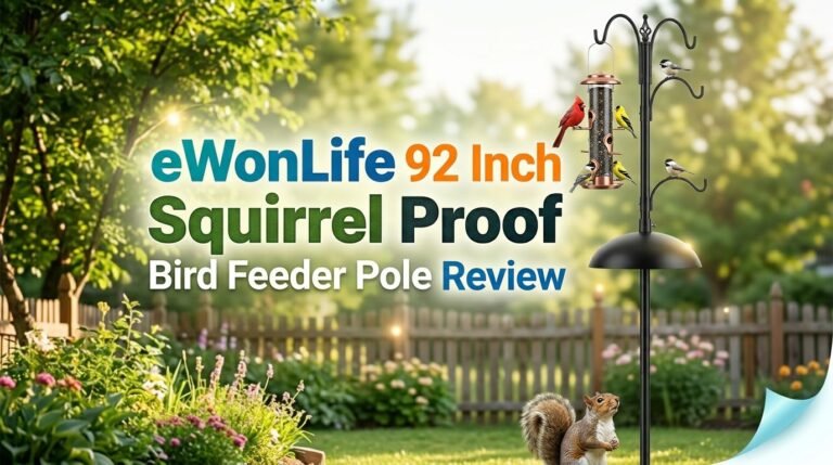 eWonLife 92 Inch Squirrel Proof Bird Feeder Pole Review 2026