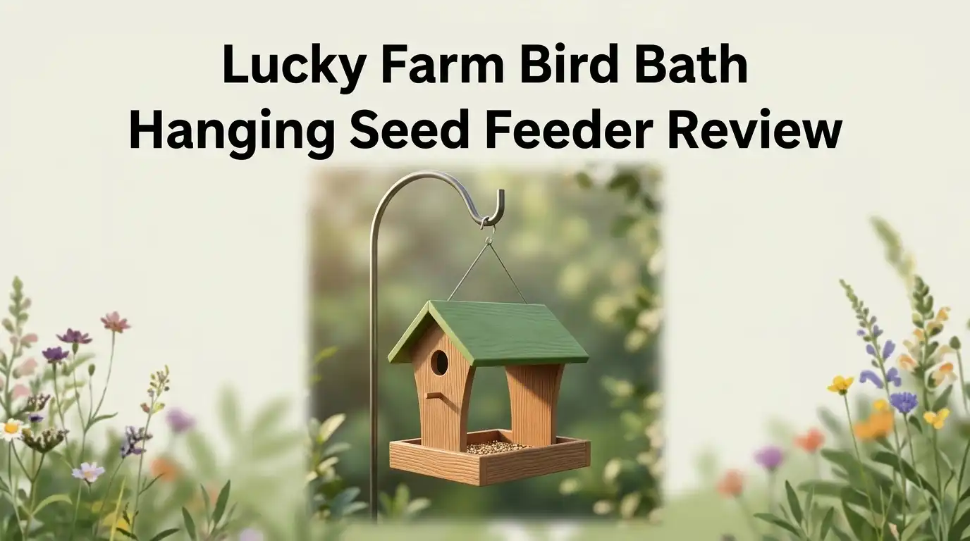 Lucky Farm Bird Bath Hanging Seed Feeder Review 2026